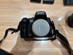 Spiegelreflexcamera alpha 550 met 18-55 en 55-200 lens, Spiegelreflex, Sony, Zo goed als nieuw, Ophalen
