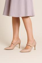 leren hakken Hispanitas maat 40, Pumps, Beige, Hispanitas, Ophalen of Verzenden