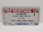 License Plate Sample Motor Vehicle Department Montana U.S.A., Verzamelen, Ophalen of Verzenden