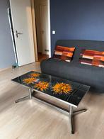 Retro-vintage woonkamertafel uit de jaren 70, Huis en Inrichting, Tafels | Salontafels, Ophalen, Overige materialen, Minder dan 50 cm