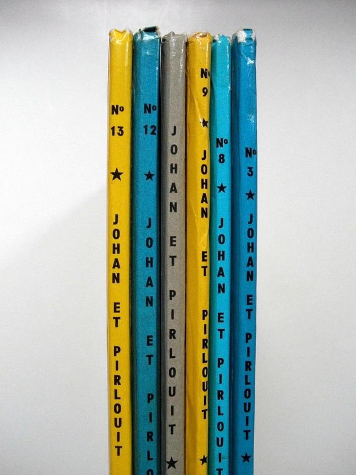 Lot 4x dos ronds Johan et Pirlouit 3 9 11 12 (EO) Peyo (2), Livres, BD, Utilisé, Série complète ou Série, Enlèvement