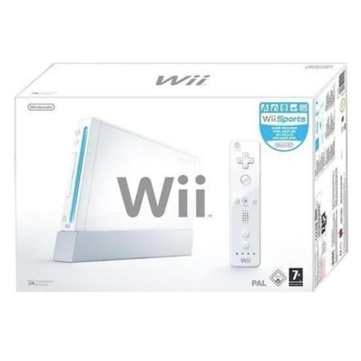 Nintendo Wii Wit Sports Pack – Slechts €49,99!, Games en Spelcomputers, Spelcomputers | Nintendo Wii, Refurbished, Met 2 controllers