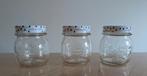 3 inmaakpotten van 250ml Bormioli Rocco Quattro Stagioni, Enlèvement ou Envoi, Comme neuf, Verre, Autres types