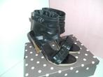 Zwarte leren schoenen maat 39/40, Ophalen of Verzenden, Zwart