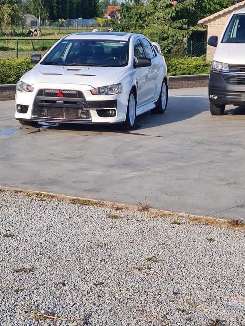 mitsubishi lancer evo x, Auto's, Mitsubishi, Bedrijf, Lancer, Benzine, Euro 4, Berline, 5 deurs, Handgeschakeld, Wit, Zwart, Kunstmatig leder