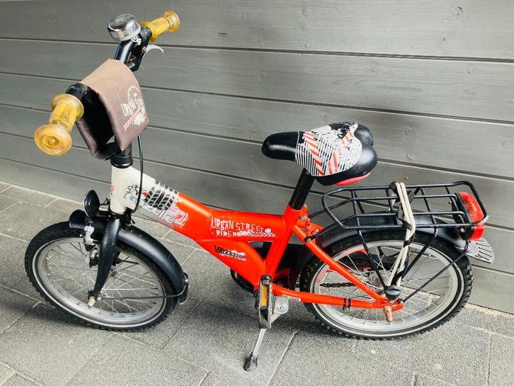 Fiets 16 inch - jongen, Fietsen en Brommers, Fietsen | Kinderfietsjes, Gebruikt, 16 tot 20 inch, Ophalen