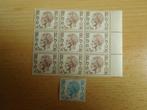 9 + 1 postzegels 4.5F Koning Boudewijn, Ophalen of Verzenden, Niet gestempeld, Postfris
