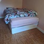 Bed + matras + topmatras 140 x 200 cm, Ophalen, Tweepersoons, 140 cm, Zo goed als nieuw