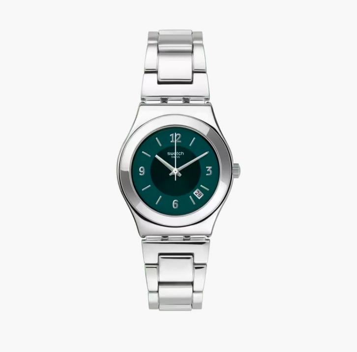 Swatch horloge - Middlesteel, Handtassen en Accessoires, Horloges | Dames, Nieuw, Polshorloge, Swatch, Ophalen