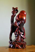 Houten gesneden beeld - Chinees - Shou Lao (godheid), Ophalen of Verzenden