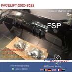 W205 C63 AMG ACHTERBUMPER + UITLAATSIERSTUKKEN SET Night Pak, Gebruikt, Mercedes-Benz, Ophalen of Verzenden, Achter