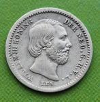 Nederland  5 Cents 1850  Willem lll, Zilver, Ophalen of Verzenden, Losse munt, Overige landen