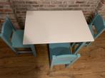 Kindertafeltje en 3 stoeltjes, Kinderen en Baby's, Ophalen, Gebruikt, Tafel(s) en Stoel(en)