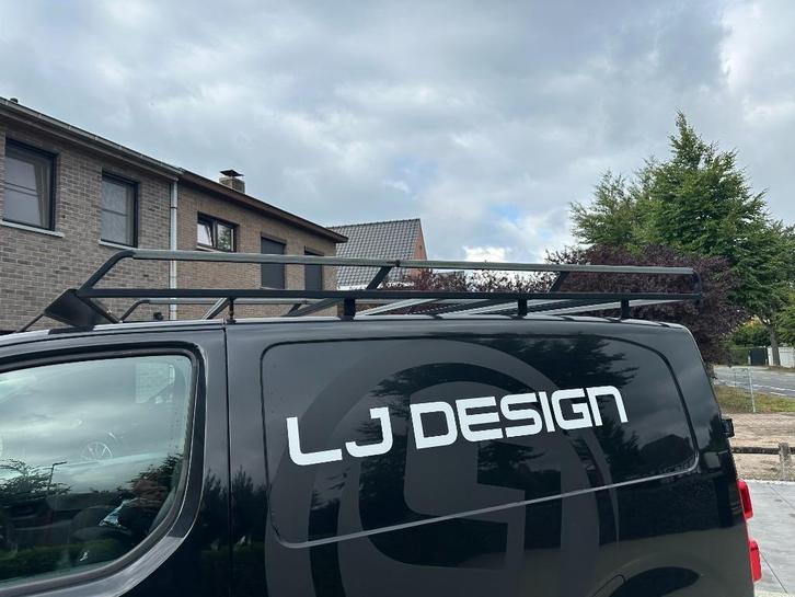 Dakdrager staal Peugeot Expert L1H1 - Zwart gepoederlakt, Auto diversen, Dakdragers, Zo goed als nieuw, Ophalen