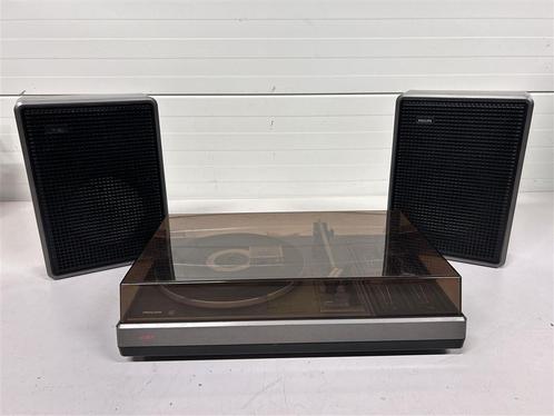 A6569. Philips 451 platenspeler met luidsprekers, vintage0, Audio, Tv en Foto, Stereoketens, Gebruikt, Philips, Ophalen of Verzenden