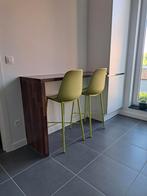 Barkrukken, groen, €40/st, Huis en Inrichting, Ophalen, Gebruikt, Met voetsteun, Metaal