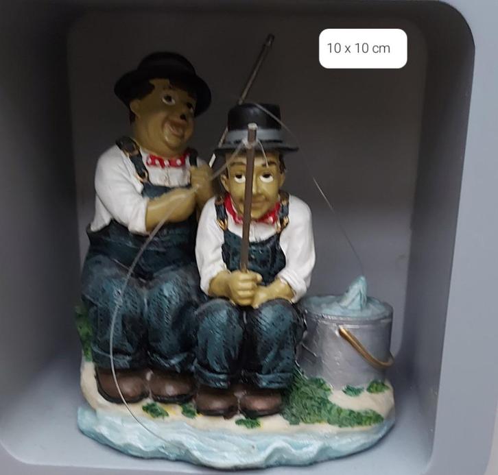 Stan & Laurel beeldjes, Antiek en Kunst, Curiosa en Brocante, Ophalen