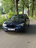 Bmw 116i, Auto's, Zwart, 4 cilinders, Blauw, Leder
