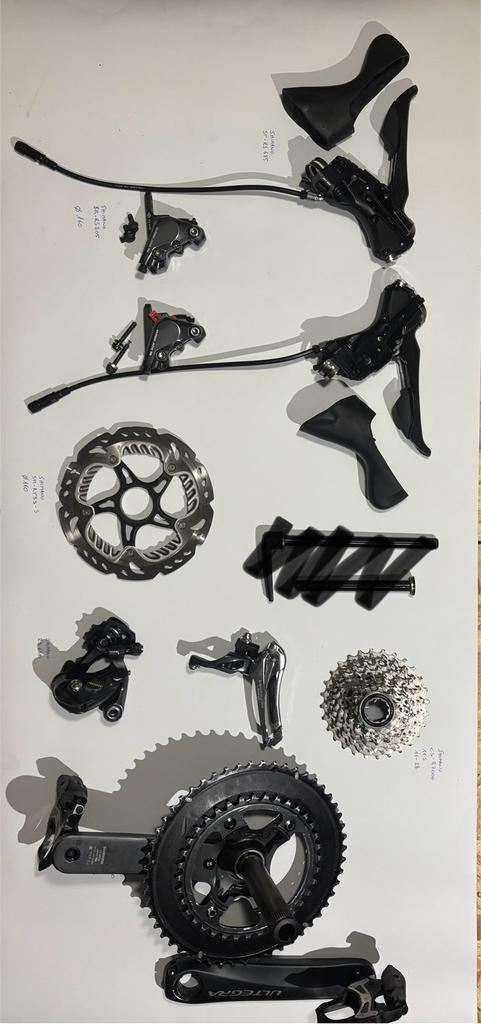 Shimano Ultegra 6800 groepset, Vélos & Vélomoteurs, Vélos Pièces, Utilisé, Enlèvement