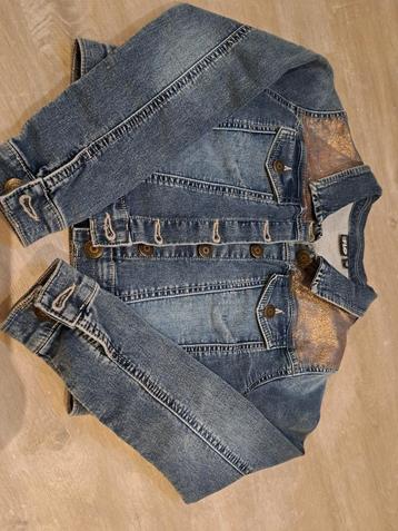 Jeans jas meisje mt 140, Ophalen of Verzenden, Zo goed als nieuw, Meisje, Jas
