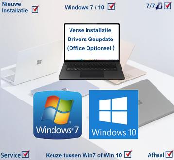 windows 7 of Windows 10 installatie, Informatique & Logiciels, Systèmes d'exploitation, Enlèvement ou Envoi, Windows