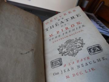 Oeuvres de théâtre de M. PIRON - 1754  -  Chez J. NEAULME... beschikbaar voor biedingen