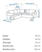 Fauteuil d'angle 4 places et pouf Ektorp avec rangement, Enlèvement