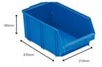 Stapelbak - Sorteerbak B5 blauw 185 x 310 x 470mm, Ophalen, Minder dan 50 cm, Zo goed als nieuw, Minder dan 40 cm