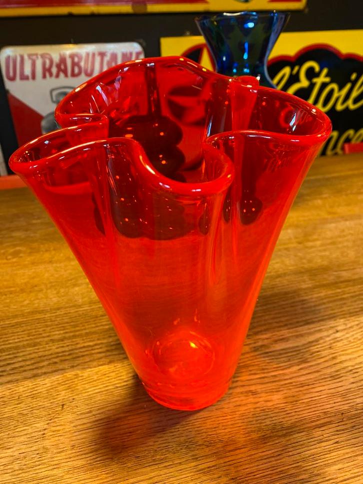 Hanckerchief vaas ‘70, Huis en Inrichting, Woonaccessoires | Vazen, Zo goed als nieuw, Ophalen of Verzenden