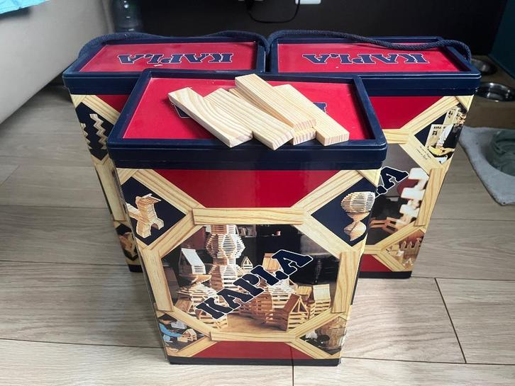 3 dozen KAPPLA houten blokken, Kinderen en Baby's, Speelgoed | Houten speelgoed, Zo goed als nieuw, Overige typen, Ophalen