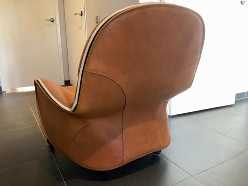 Depadova De padova Louisiana cognac Hermes fauteuil zetel, Huis en Inrichting, Fauteuils, Zo goed als nieuw, Leer, Stof, 75 tot 100 cm