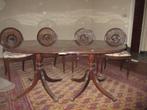 mooie eetkamer tafel in stijl met rotan stoelen, Huis en Inrichting, 150 tot 200 cm, Gebruikt, Ophalen, Kersenhout