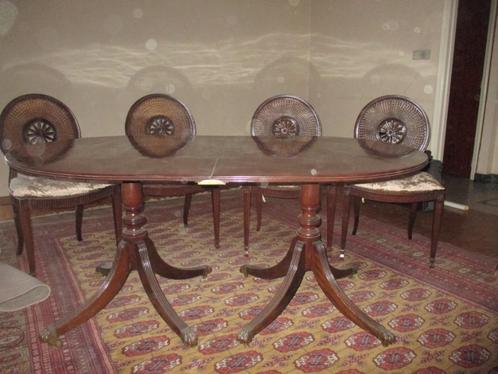belle table de salle à manger avec style et chaises en rotin, Maison & Meubles, Tables | Tables à manger, Utilisé, 150 à 200 cm