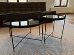 Set van moderne salontafels (zwart metaal en glanzend blad), Ophalen, Gebruikt