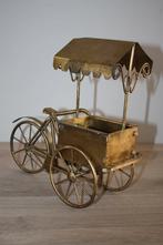 Koperen kunstwerk , Bakfiets , 24x24x10 cm , gesigneerd, Enlèvement ou Envoi