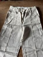 H&M beige linnen pantalon, maat 34, Kleding | Heren, Broeken en Pantalons, Ophalen of Verzenden, Zo goed als nieuw, Beige, H&M