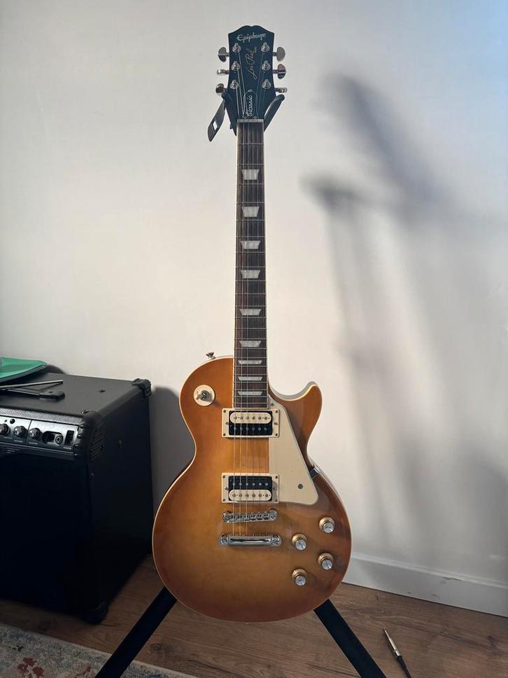 Epiphone Les Paul 50’s Classic Gold Top., Muziek en Instrumenten, Snaarinstrumenten | Gitaren | Elektrisch, Zo goed als nieuw