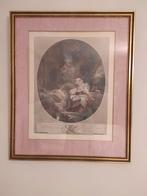 Reproduction de Fragonard de Launay  "La bonne mère", Maison & Meubles, Enlèvement, Utilisé, 50 à 75 cm, 75 cm ou plus