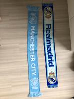 Sjaal Real Madrid en Manchester City, Comme neuf, Fanion ou Écharpe, Enlèvement ou Envoi