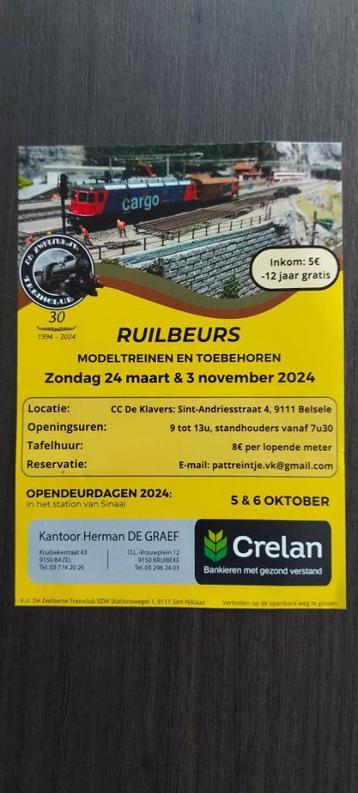 Trains miniatures Ruilbeurs 3 novembre Belsele disponible aux enchères