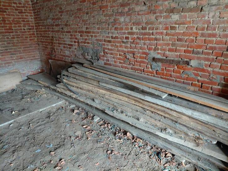 houten planken, Doe-het-zelf en Bouw, Hout en Planken, Gebruikt, Plank, Overige houtsoorten, 300 cm of meer, Ophalen