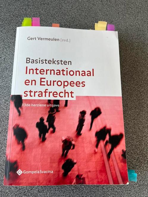 Basisteksten Internationaal en Europees strafrecht, Boeken, Wetenschap, Zo goed als nieuw, Ophalen of Verzenden