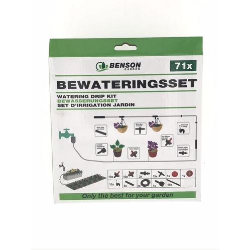Benson Complete bewateringsset - 71-delig - 20 baskets - 15, Tuin en Terras, Druppelsystemen, Nieuw, Ophalen of Verzenden