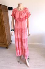 Romantische (Off-Shoulder) Maxi-Jurk met Kant, Kleding | Dames, Jurken, Maat 38/40 (M), Verzenden, Zo goed als nieuw, Roze
