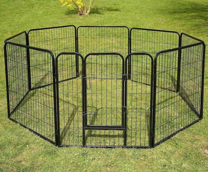 Kippenren 640 cm omtrek Zwart Uitloopren Kippen Kippenhok, Dieren en Toebehoren, Pluimvee | Toebehoren, Nieuw, Kippenhok of Kippenren