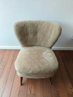 Vintage fluwelen cocktail zetel, Huis en Inrichting, Fauteuils, Ophalen, Gebruikt