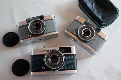 Drie Vintage Olympus camera's Trip 35, EE2, EE, Audio, Tv en Foto, Fotocamera's Analoog, Gebruikt, Olympus, Ophalen of Verzenden