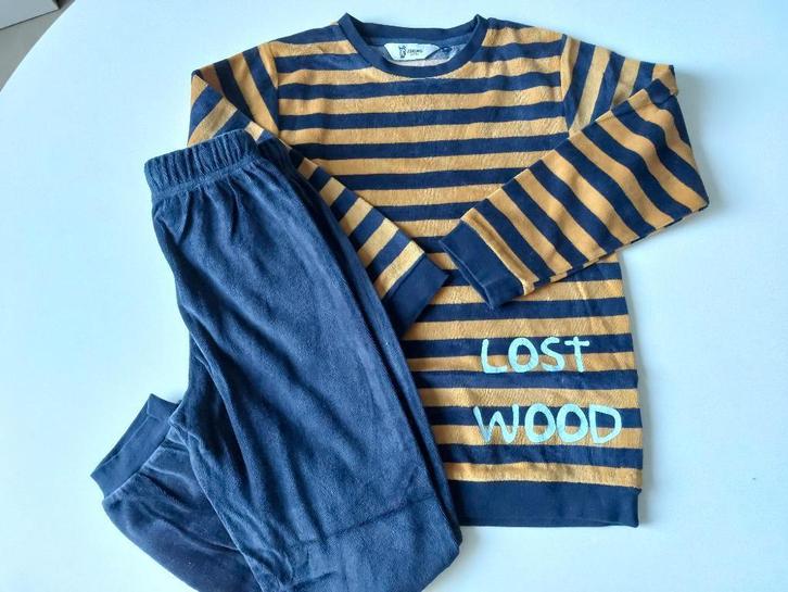 Pyjama jongen - 10j - ESKIMO - fluweel, Kinderen en Baby's, Kinderkleding | Maat 140, Zo goed als nieuw, Jongen, Nacht- of Onderkleding