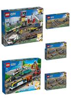2 Goederentreinen met extra wissels en 2 extra sporen, Ophalen of Verzenden, Nieuw, Complete set, Lego