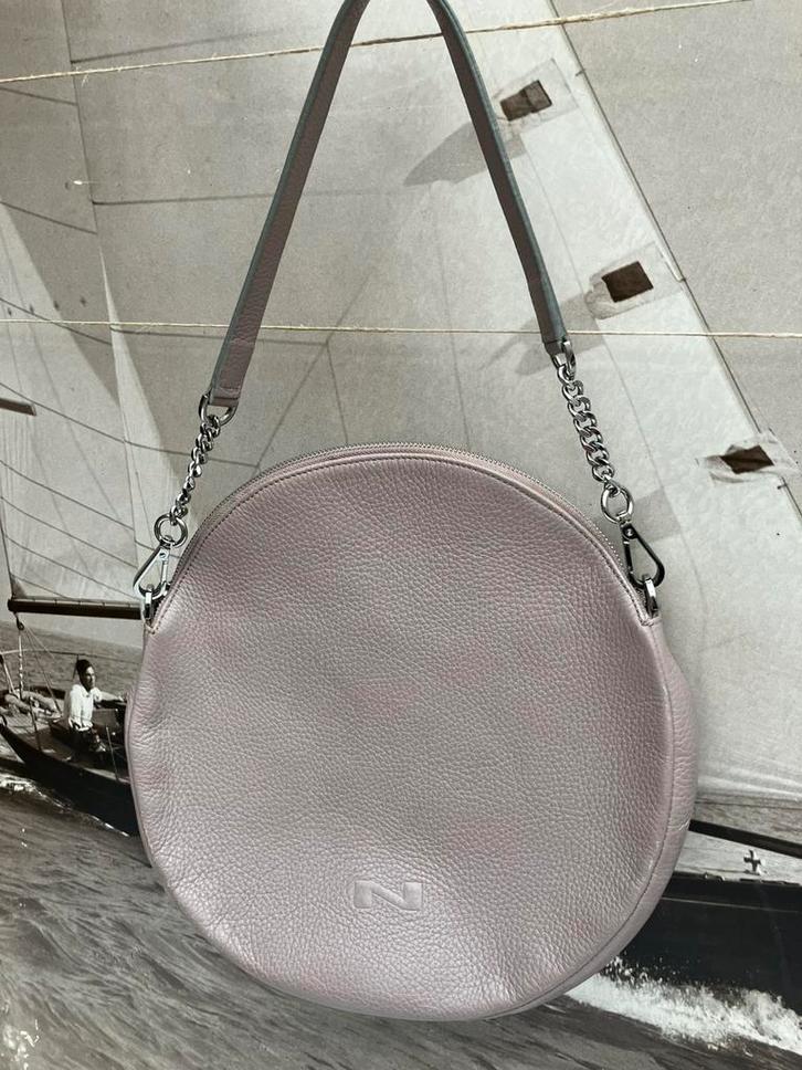 Handtas Anna van Nathan-Baume, leder zacht roze, Handtassen en Accessoires, Tassen | Damestassen, Gebruikt, Handtas, Roze, Ophalen of Verzenden